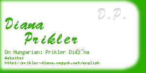 diana prikler business card